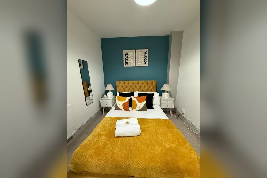 Styled Airbnb bedroom